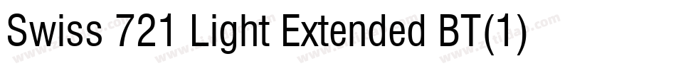 Swiss 721 Light Extended BT(1)字体转换